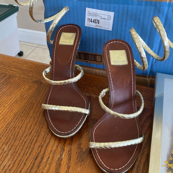 Dolce Vita Shoes - Elegant Gold Dolce Vita Strappy Women's Heels